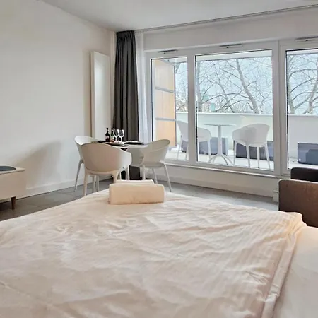 Апартаменты Holidayhomepl Aquamarina Prima 04 Z Tarasem Przy Plazy Мендзыздрое