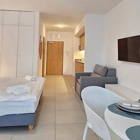 Апартаменты Holidayhomepl Aquamarina Prima 04 Z Tarasem Przy Plazy *